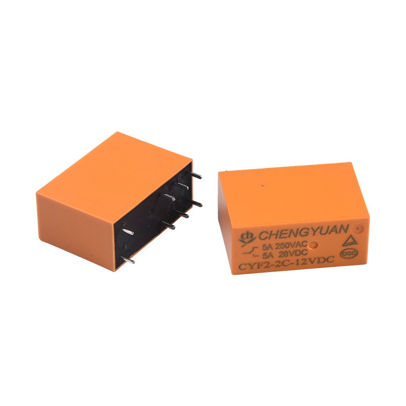 CYF2 リレー、DPDT リレー、JQX-14F、5A 250VAC リレー、8A リレー、8PIN PCB 0.54W リレー。14F パワーリレー
