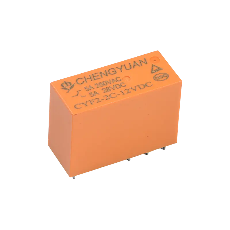 CYF2 リレー、DPDT リレー、JQX-14F、5A 250VAC リレー、8A リレー、8PIN PCB 0.54W リレー。14F パワーリレー