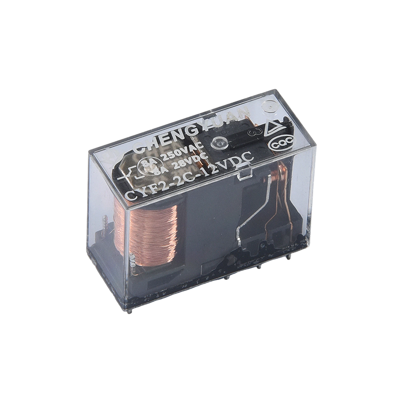 CYF2 リレー、DPDT リレー、JQX-14F、5A 250VAC リレー、8A リレー、8PIN PCB 0.54W リレー。14F パワーリレー