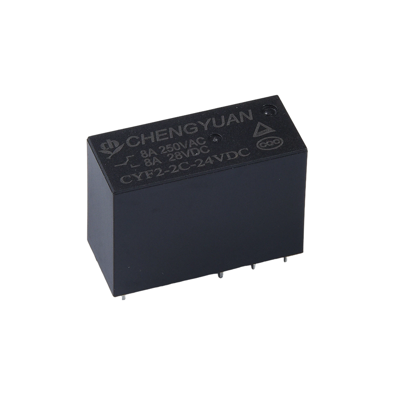 CYF2 リレー、DPDT リレー、JQX-14F、5A 250VAC リレー、8A リレー、8PIN PCB 0.54W リレー。14F パワーリレー