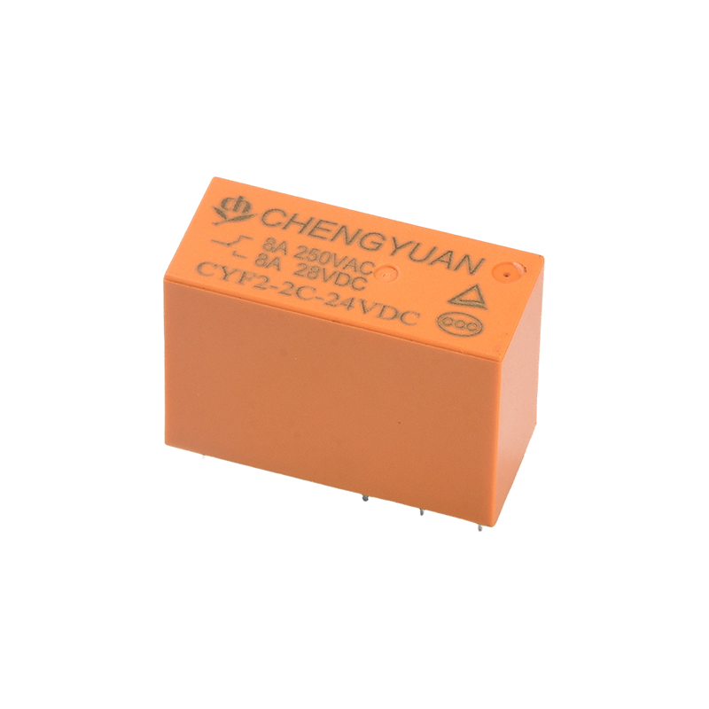 CYF2 リレー、DPDT リレー、JQX-14F、5A 250VAC リレー、8A リレー、8PIN PCB 0.54W リレー。14F パワーリレー