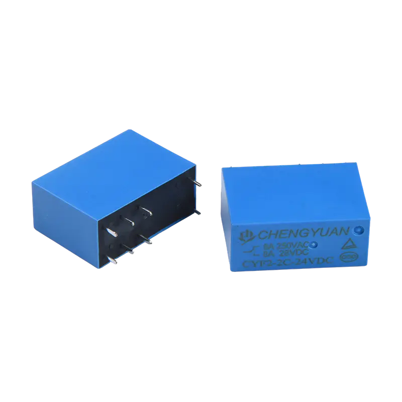 CYF2 リレー、DPDT リレー、JQX-14F、5A 250VAC リレー、8A リレー、8PIN PCB 0.54W リレー。14F パワーリレー