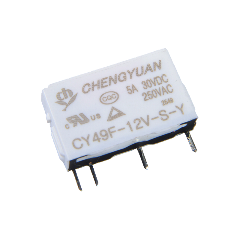 CY49F リレー、スリムパワーリレー、49F リレー、信号リレー、4PIN PCB 5A 0.12W 小型リレー。