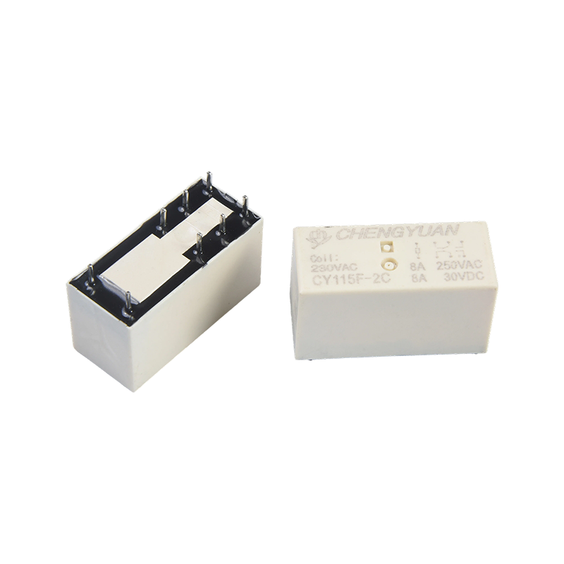 CY115F2 リレー、DPDT PCB リレー、JQX-115F、8A 0.4 ワット 8PIN リレー、PCB 2C リレー、115F パワーリレー