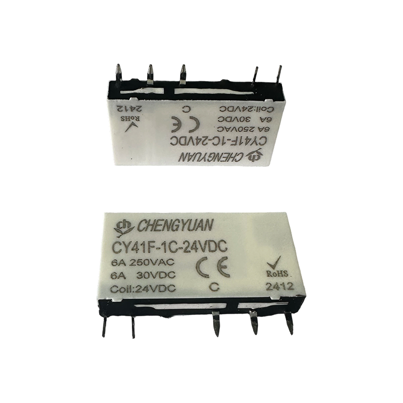 CY41F リレー、スリムパワーリレー、41F リレー、信号リレー、5PIN PCB 6A 小型リレー。