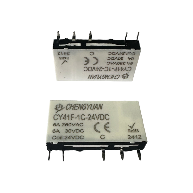 CY41F リレー、スリムパワーリレー、41F リレー、信号リレー、5PIN PCB 6A 小型リレー。
